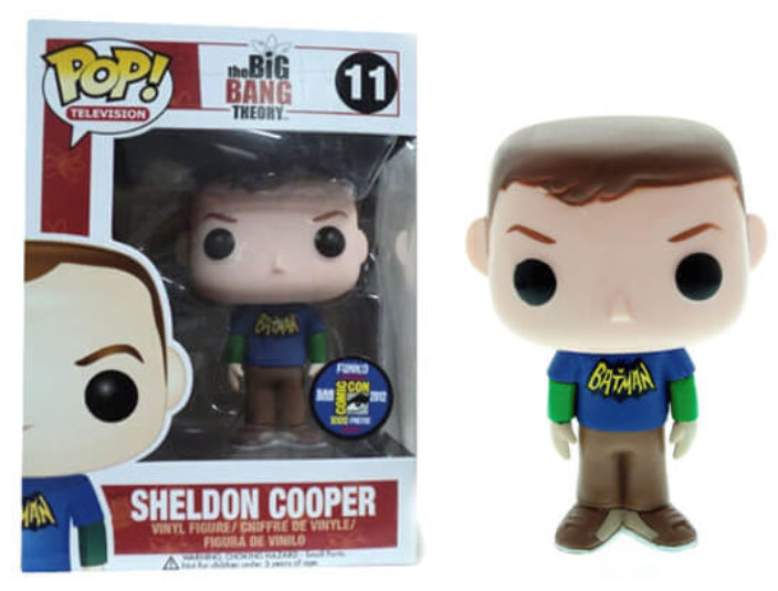 Funko Pop! The Big Bang Theory Sheldon Cooper (Batman Shirt) SDCC Exclusive #11 (1000 Pcs)