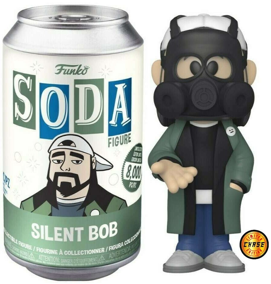 Funko Vinyl Soda Silent Bob with Gas Mask Chase (Opened Can)