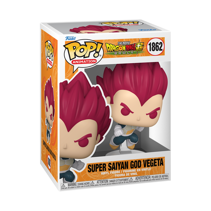 Funko Pop! Dragon Ball Super Broly Movie Super Saiyan God Vegeta (Punching) #1862