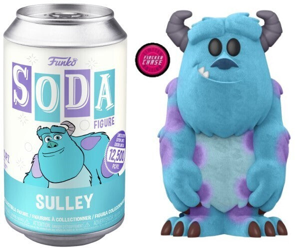 Funko Vinyl Soda Disney Sulley Flocked Chase (Opened Can)