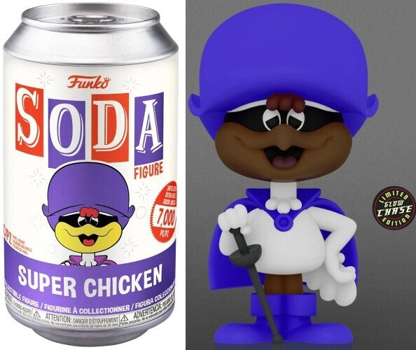 Funko Vinyl Soda Super Chicken Glow Chase (Opened Can)