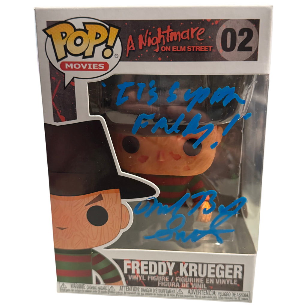 Funko Pop! Freddy Krueger Signed Autographed By Michael Bailey Smith (Super Freddy) A Nightmare On Elm Street #02 (JSA Certified)