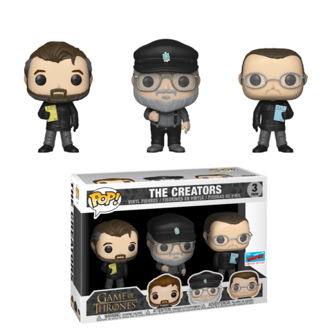 Funko Pop! Game of Thrones The Creators NYCC (Official Sticker) Exclusive 3 Pack