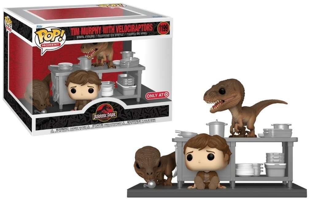 Funko Pop! Moment Jurassic Park Tim Murphy with Velociraptors Exclusive #1199