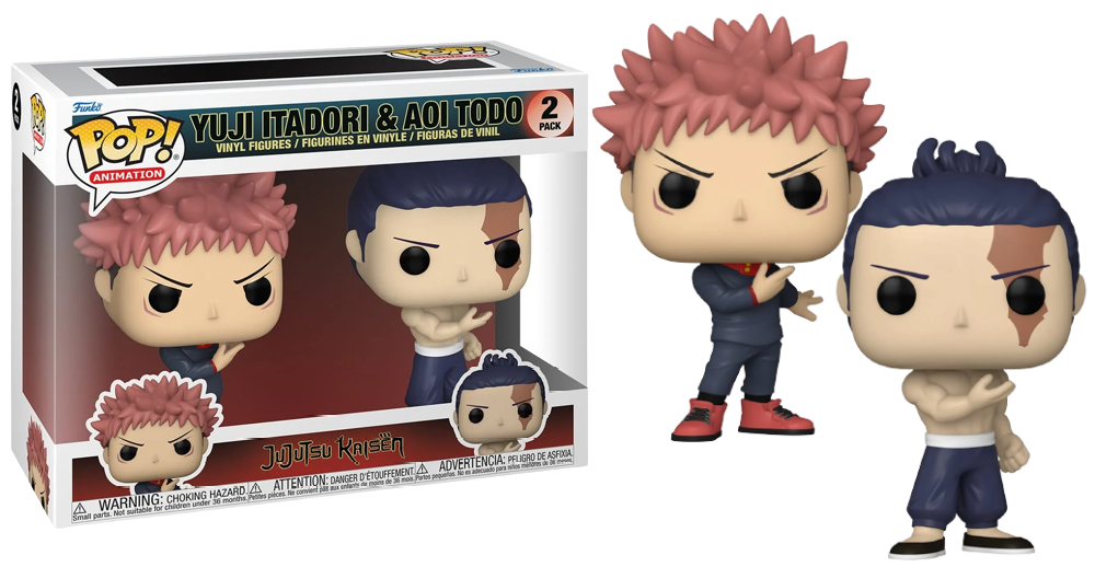 Funko Pop! Jujutsu Kaisen Yuji Itadori & Aoi Todo 2 Pack