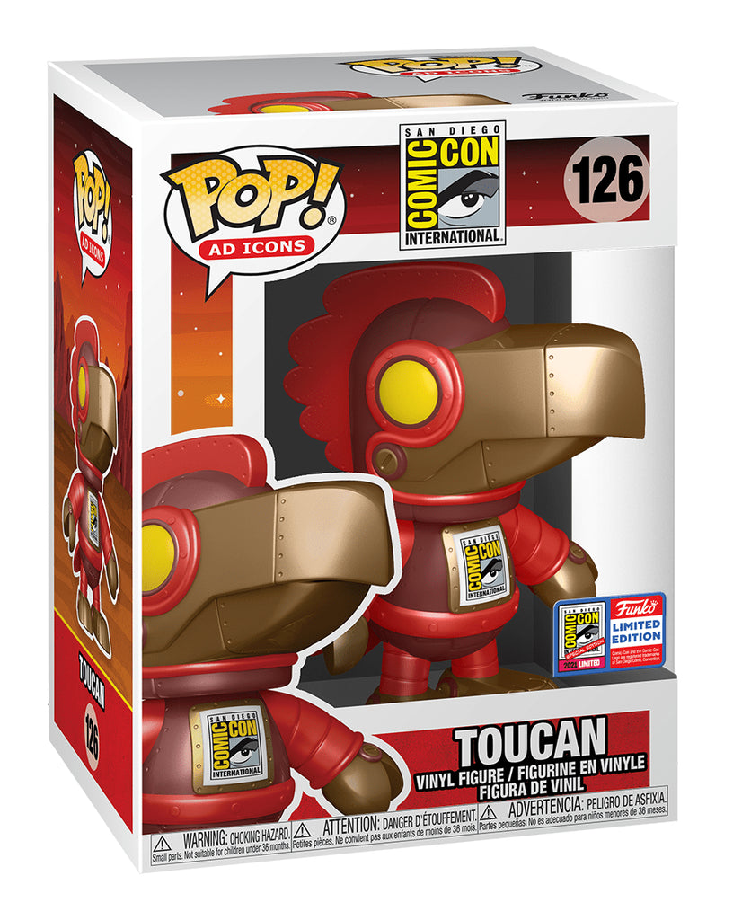 Funko Pop! SDCC Toucan (Metallic Robot) (Red) Exclusive #126