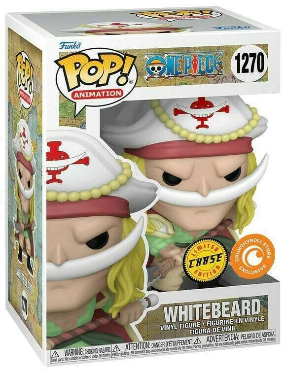 Funko Pop! One Piece Whitebeard Chase Exclusive #1270 (Crunchyroll Sticker)