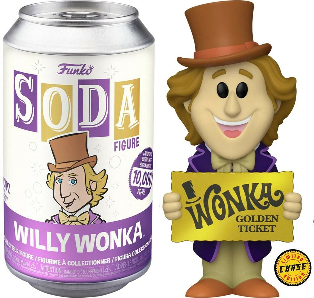 Funko Vinyl Soda Willy Wonka with Golden Ticket Chase (Opened Can)