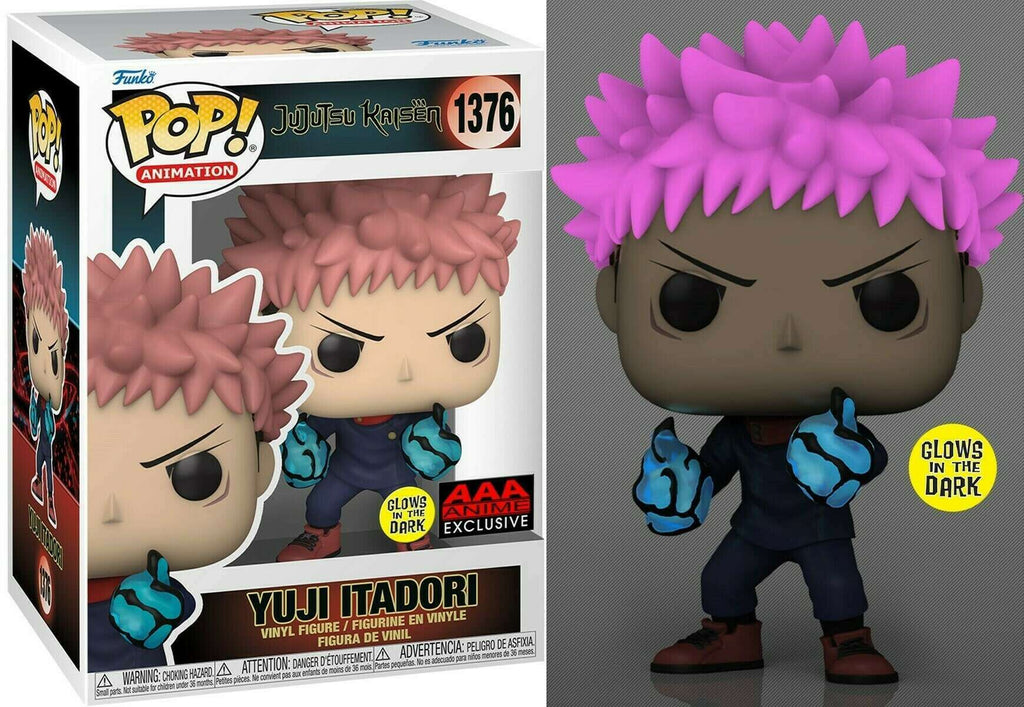 Funko Pop! Jujutsu Kaisen Yuji Itadori (Divergent Fists) Glow Exclusive #1376