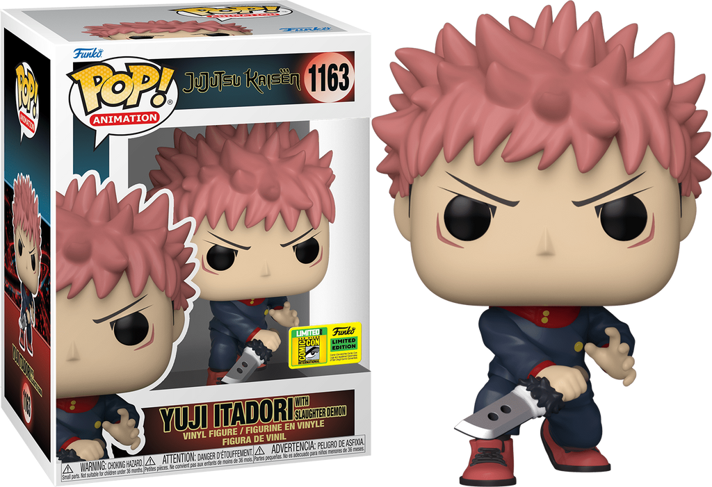 Jujutsu Kaisen Yuji Itadori with Slaughter Demon SDCC (Official Sticker) Exclusive Funko Pop! #1163