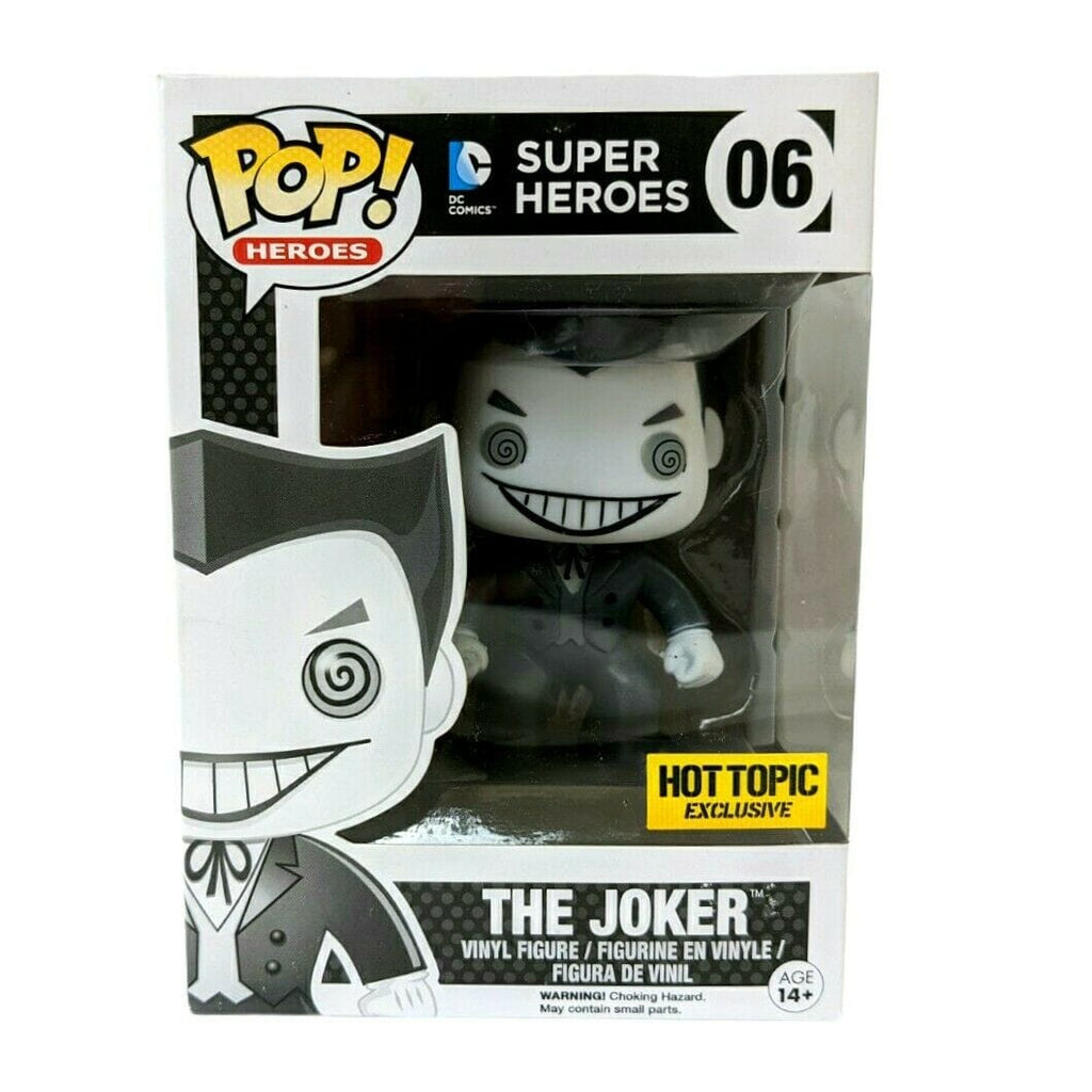 DC Super Heroes The Joker (Black and White) Exclusive Funko Pop! #06 - Undiscovered Realm