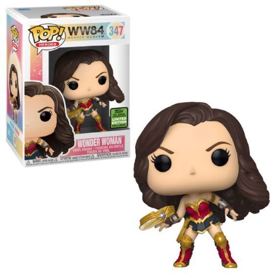 DC WW84 Wonder Woman with Tiara Boomerang (Metallic) Spring Convention Exclusive Funko Pop! #347 - Undiscovered Realm