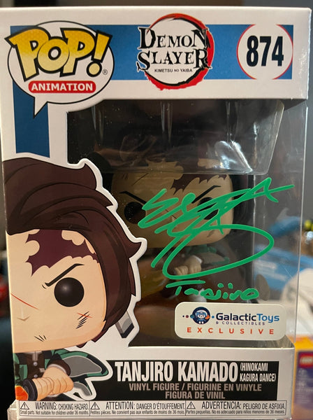 Tanjiro (Hinokami popular Kagura) #874 Special Edition GITD Chase ! Signed and JSA