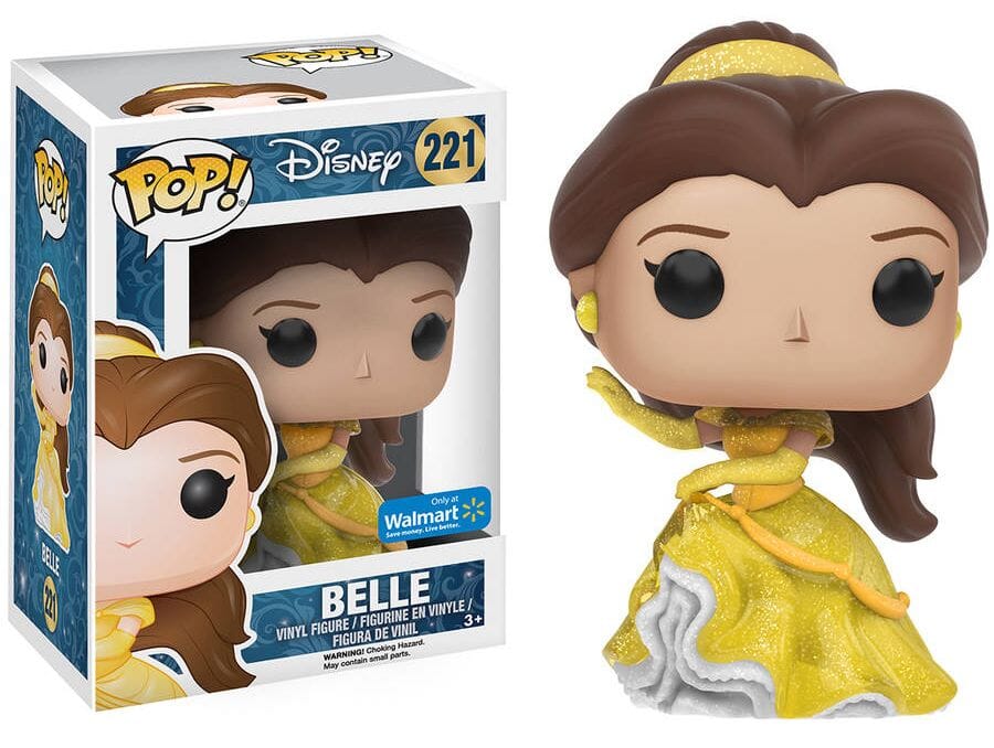 Disney Beauty and the Beast Belle (Yellow Dress) Glitter Exclusive Funko Pop! #221 - Undiscovered Realm