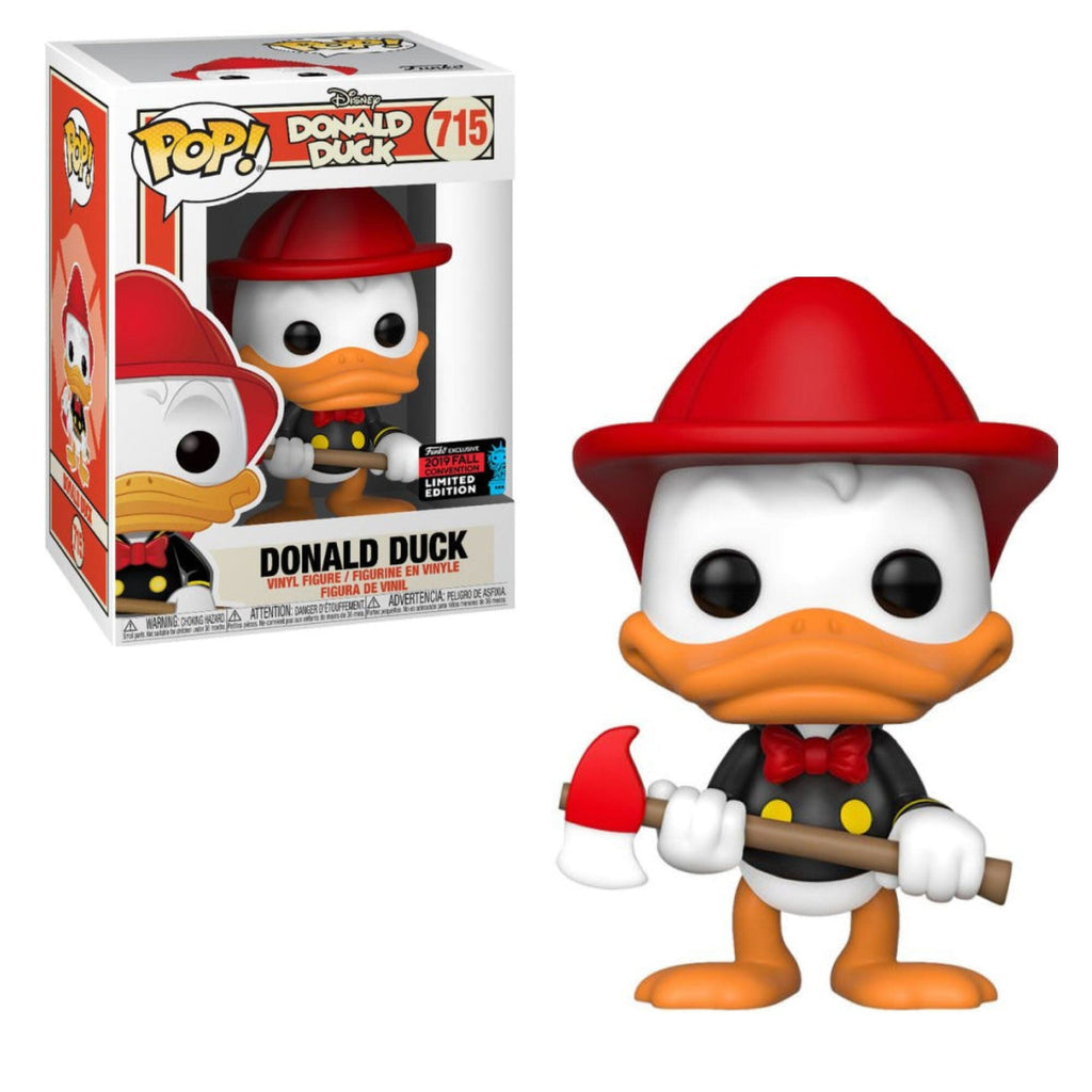 Disney Donald Duck (Firefighter) Fall Convention Exclusive Funko Pop! #715 - Undiscovered Realm