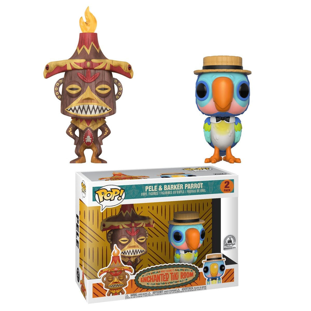 Disney Enchanted Tiki Room Pele and Barker Parrot Exclusive 2 Pack Funko Pop! - Undiscovered Realm