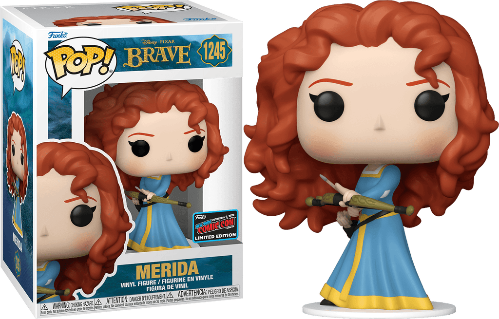 Disney Pixar Brave Merida NYCC (Official Sticker) Exclusive Funko Pop! #1245 - Undiscovered Realm