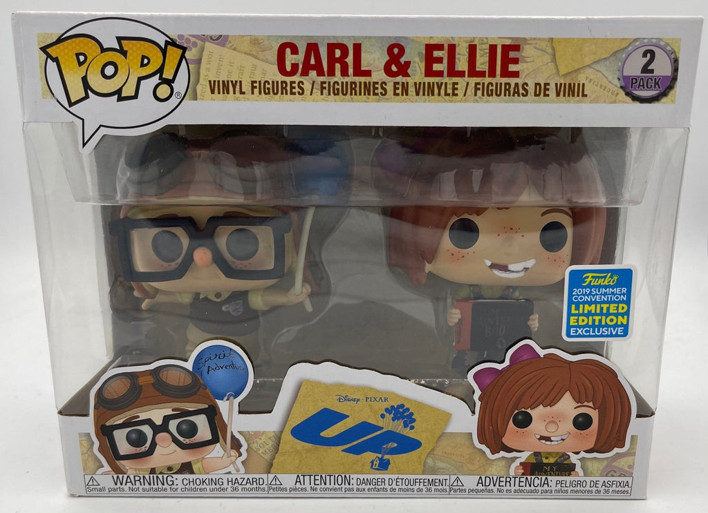 Disney Pixar Up Carl and Ellie Summer Convention Exclusive 2 Pack Funko Pop! (Shelf Wear) - Undiscovered Realm