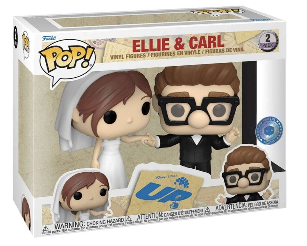 Disney Pixar Up Ellie & Carl (Wedding Day) Exclusive 2 Pack Funko Pop! - Undiscovered Realm