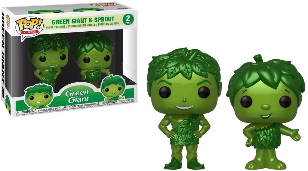 Funko Pop! Ad Icons Green Giant & Sprout Exclusive Metallic 2 Pack 