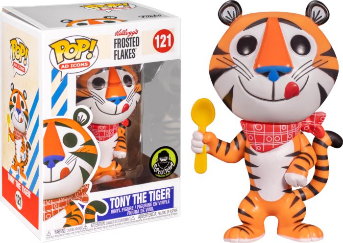 Funko Pop! Ad Icons Tony the Tiger (50's Retro, Popcultcha Sticker) w/ Spoon Exclusive #121