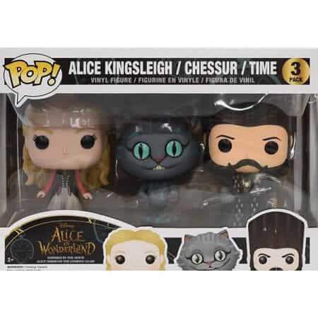 Alice In Wonderland Funko Pop Vinyl Three Pack Cheshire Cat Disney Store  Excl