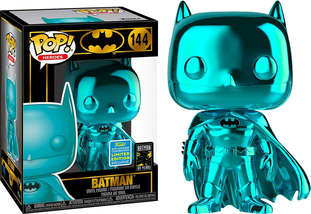 Funko Pop! Batman Teal Chrome Exclusive #144