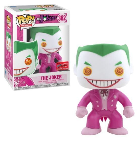 Funko Pop! DC Breast Cancer Awareness Joker NYCC Exclusive (Official Sticker) #362