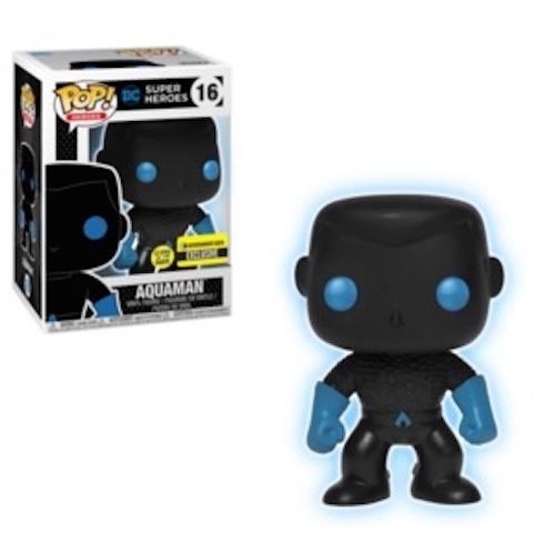 Funko Pop! DC Super Heroes Aquaman (Silhouette) Glow in the Dark GID Exclusive #16