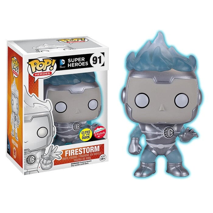 Funko Pop! DC Super Heroes GID White Lantern Firestorm Exclusive #91