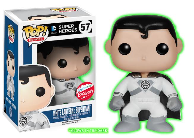 Funko Pop! DC Super Heroes White Lantern Superman Glow in the Dark Fugitive Toys Exclusive #57