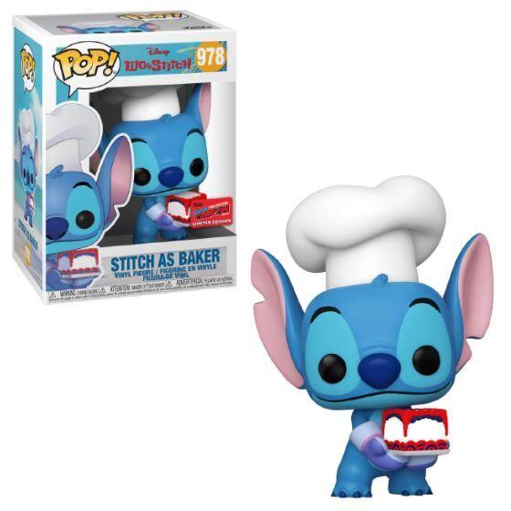 Funko Pop! Disney Lilo and Stitch Stitch as Baker NYCC (Official Sticker) Exclusive #978