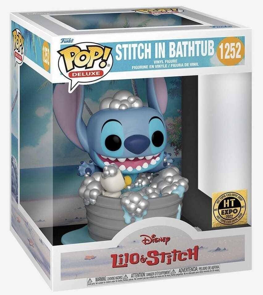 Funko Pop! Disney Lilo and Stitch Stitch in Bathtub Deluxe Exclusive #1252