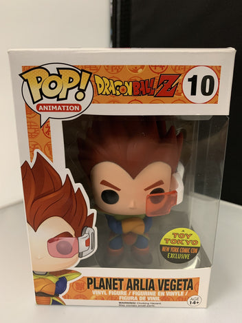 Super buy Saiyan Vegeta funko pop toy Tokyo exclusive signed JSA