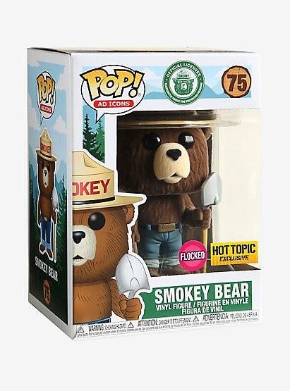 Funko Pop! Flocked Smokey the Bear Exclusive #75