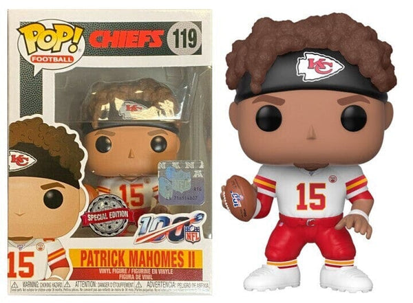 Funko Pop! Football Chiefs Patrick Mahomes II (White Jersey) Exclusive #119