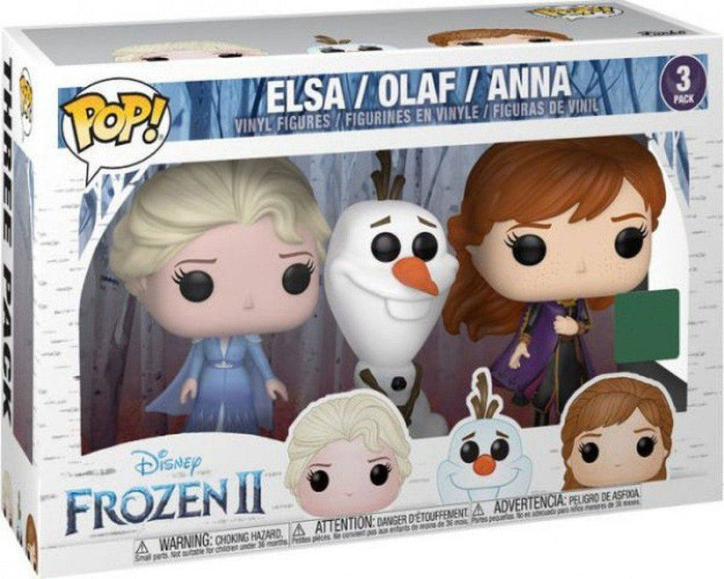 Funko Pop! Frozen 2 Elsa Olaf Anna Exclusive 3 Pack (Light Box Damage)