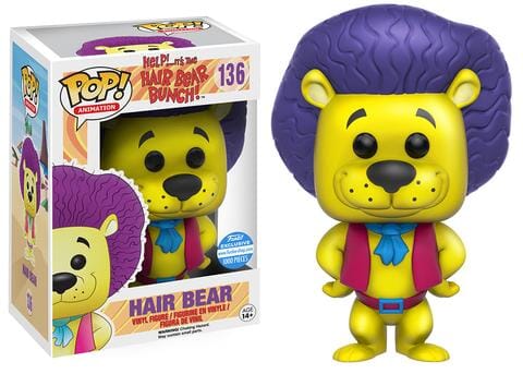 Funko Pop! Help!...It's the Hair Bear Bunch! Hair Bear (Yellow) (1000 Pieces) Exclusive #136