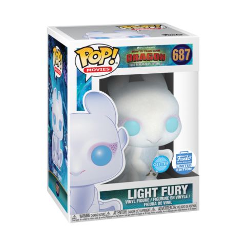 Funko Pop! How to Train Your Dragon 3 Light Fury Glitter Exclusive #687