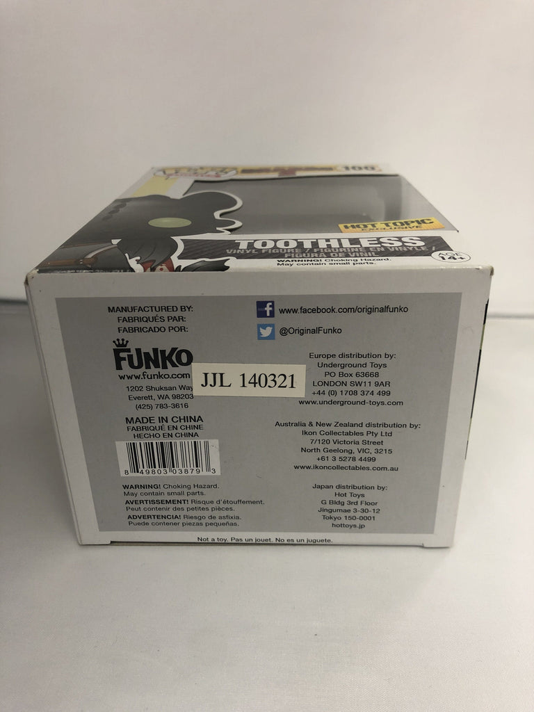 Funko Pop! How to Train Your Dragon Toothless Metallic Exclusive #100 Funko 