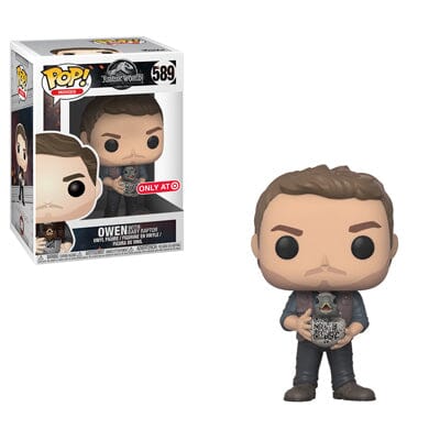 Funko Pop! Jurassic World Owen with Baby Raptor Exclusive #589