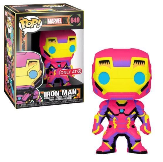 Funko Pop! Marvel Iron Man (BlackLight) Exclusive #649