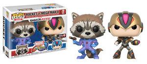 Funko Pop! Marvel vs Capcom Rocket Raccoon vs Mega Man X 2 Pack Exclusive