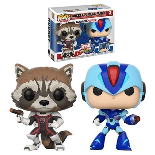 Funko Pop! Marvel vs Capcom Rocket Raccoon vs Mega Man X 2 Pack