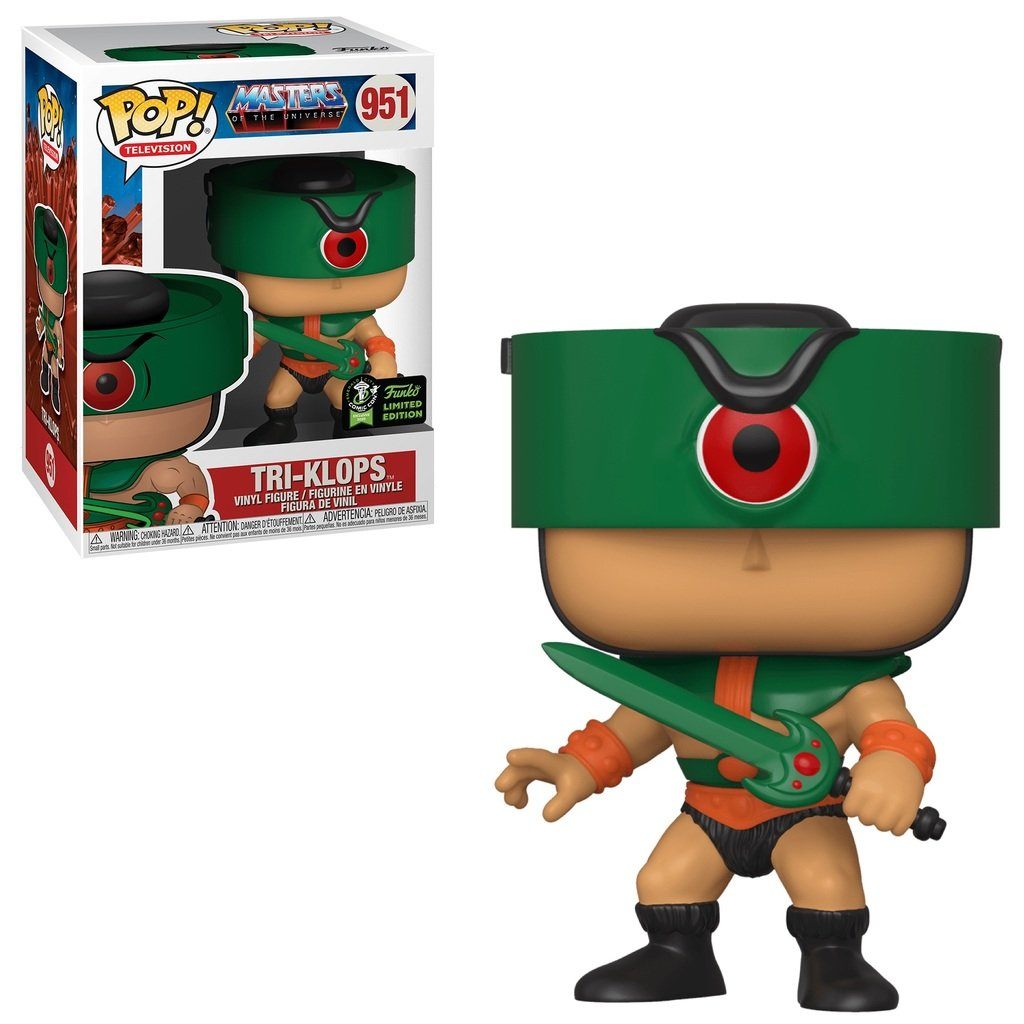 Funko Pop! Masters of the Universe Tri-Klops Emerald City Comic Con Exclusive (Official Sticker) #951