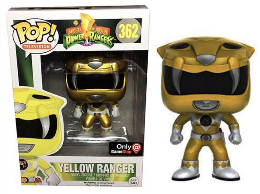 Funko Pop! Mighty Morphin Power Rangers Metallic Yellow Ranger Exclusive #362