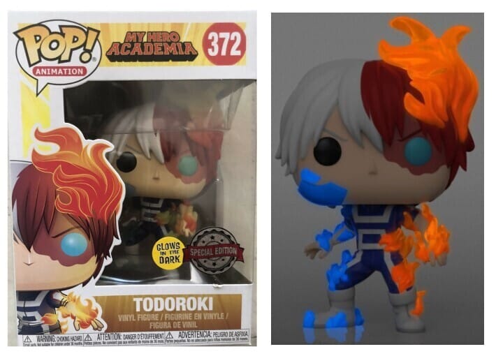 Funko Pop! My Hero Academia Todoroki Glow in the Dark Exclusive #372 (Special Edition Sticker)