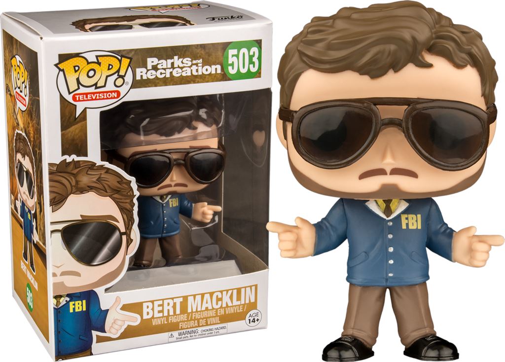 Funko Pop! Parks and Recreation Bert Mackin Exclusive #503