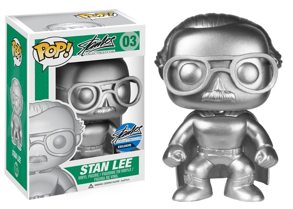 Funko Pop! Silver Superhero Stan Lee Exclusive #03