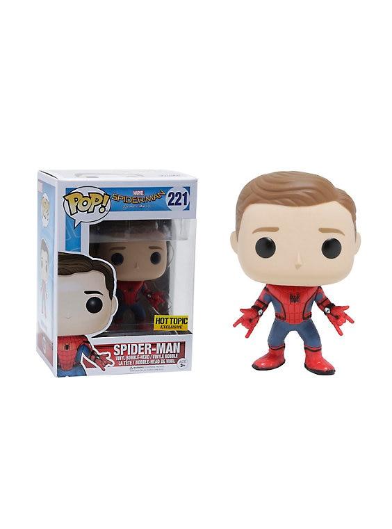 Funko Pop! Spiderman Homecoming Unmasked Spider Man Exclusive #221